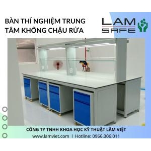 Bàn thí nghiệm trung tâm không chậu rửa